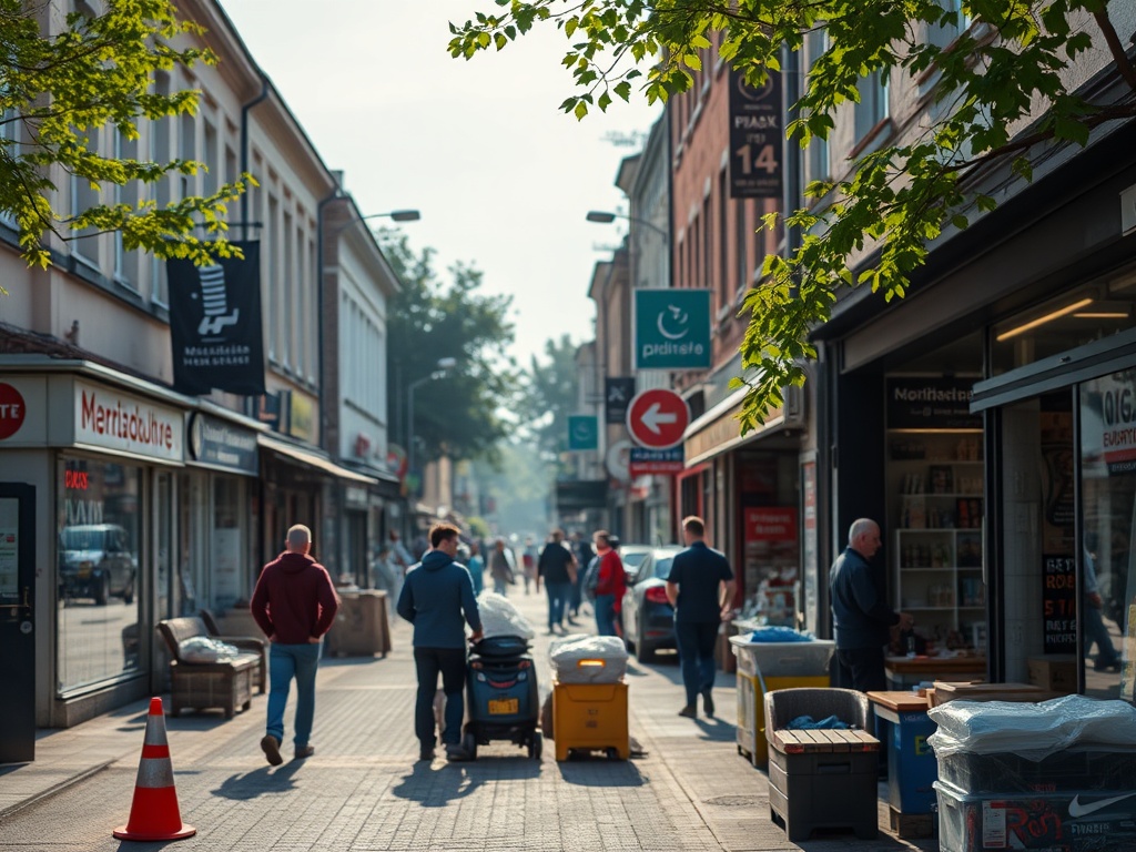 Pracownicy budują infrastrukturę kolejową w Oławie, podkreślając nowe możliwości pracy.