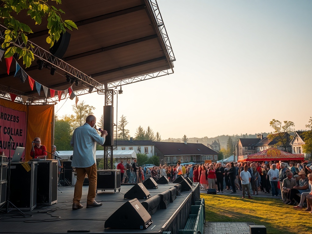 Mieszkańcy Oławy świętują 3 Maja podczas uroczystego poloneza i akcji sadzenia drzew